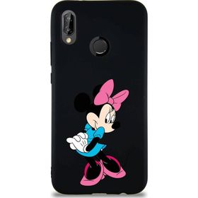Printify Huawei P20 Lite Soft Premier Kapak Minnie Mouse-F Tasarımlı Silikon Cep Telefonu Kılıfı