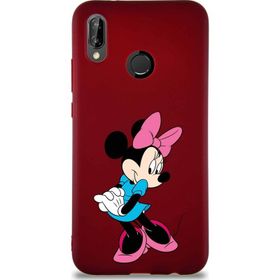 Printify Huawei P20 Lite Soft Premier Kapak Minnie Mouse-F Tasarımlı Silikon Cep Telefonu Kılıfı