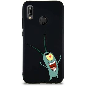 Printify Huawei P20 Lite Soft Premier Kapak Plankton Tasarımlı Silikon Cep Telefonu Kılıfı