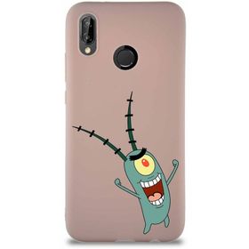Printify Huawei P20 Lite Soft Premier Kapak Plankton Tasarımlı Silikon Cep Telefonu Kılıfı