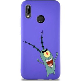 Printify Huawei P20 Lite Soft Premier Kapak Plankton Tasarımlı Silikon Cep Telefonu Kılıfı