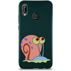 Printify Huawei P20 Lite Soft Premier Kapak Salyangoz Gary Tasarımlı Silikon Cep Telefonu Kılıfı