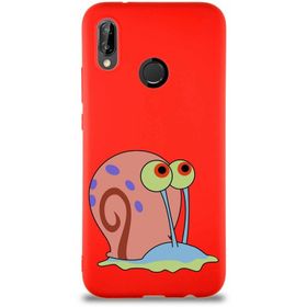 Printify Huawei P20 Lite Soft Premier Kapak Salyangoz Gary Tasarımlı Silikon Cep Telefonu Kılıfı