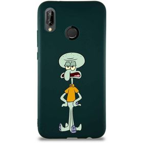 Printify Huawei P20 Lite Soft Premier Kapak Squidward Dokunaç Tasarımlı Silikon Cep Telefonu Kılıfı