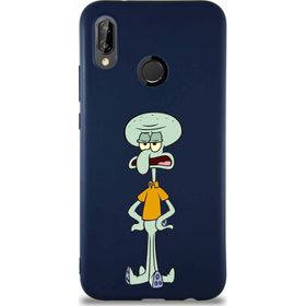 Printify Huawei P20 Lite Soft Premier Kapak Squidward Dokunaç Tasarımlı Silikon Cep Telefonu Kılıfı