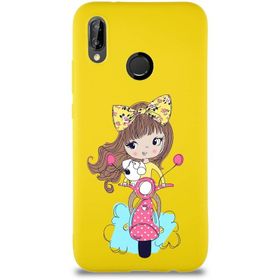 Printify Huawei P20 Lite Soft Premier Kapak Vespagirl Tasarımlı Silikon Cep Telefonu Kılıfı
