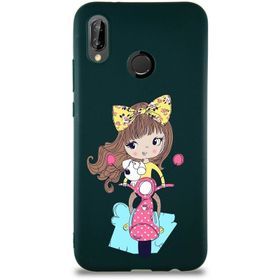 Printify Huawei P20 Lite Soft Premier Kapak Vespagirl Tasarımlı Silikon Cep Telefonu Kılıfı
