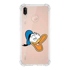 Printify Huawei P20 Lite Uyumlu Köşe Korumalı Antişok Kapak Donald Duck Tasarımlı Şeffaf Kılıf