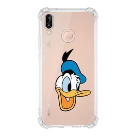 Printify Huawei P20 Lite Uyumlu Köşe Korumalı Antişok Kapak Donald Duck Tasarımlı Şeffaf Kılıf
