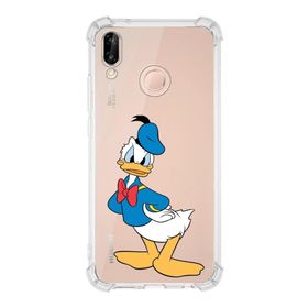 Printify Huawei P20 Lite Uyumlu Köşe Korumalı Antişok Kapak Donald Duck Tasarımlı Şeffaf Kılıf