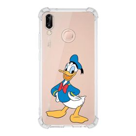 Printify Huawei P20 Lite Uyumlu Köşe Korumalı Antişok Kapak Donald Duck Tasarımlı Şeffaf Kılıf