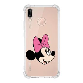 Printify Huawei P20 Lite Uyumlu Köşe Korumalı Antişok Kapak Minnie Mouse Tasarımlı Şeffaf Kılıf