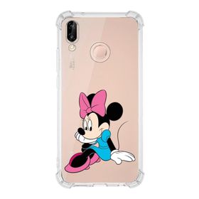 Printify Huawei P20 Lite Uyumlu Köşe Korumalı Antişok Kapak Minnie Mouse Tasarımlı Şeffaf Kılıf