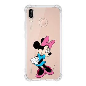 Printify Huawei P20 Lite Uyumlu Köşe Korumalı Antişok Kapak Minnie Mouse Tasarımlı Şeffaf Kılıf