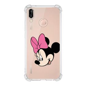 Printify Huawei P20 Lite Uyumlu Köşe Korumalı Antişok Kapak Minnie Mouse Tasarımlı Şeffaf Kılıf