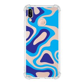 Printify Huawei P20 Lite Uyumlu Köşe Korumalı Antişok Kapak Renkli Desen Tasarımlı Şeffaf Kılıf