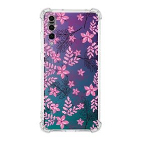 Printify Huawei P20 Pro Uyumlu Köşe Korumalı Antişok Kapak Floral Pembe Tasarımlı Şeffaf Kılıf