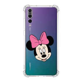 Printify Huawei P20 Pro Uyumlu Köşe Korumalı Antişok Kapak Minnie Mouse Tasarımlı Şeffaf Kılıf