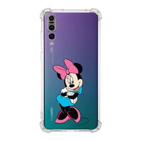 Printify Huawei P20 Pro Uyumlu Köşe Korumalı Antişok Kapak Minnie Mouse Tasarımlı Şeffaf Kılıf