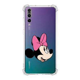 Printify Huawei P20 Pro Uyumlu Köşe Korumalı Antişok Kapak Minnie Mouse Tasarımlı Şeffaf Kılıf
