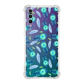 Printify Huawei P20 Pro Uyumlu Nazar Boncuğu 3 Baskılı Şeffaf Köşe Korumalı Antişok Kılıf