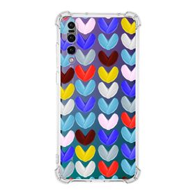 Printify Huawei P20 Pro Uyumlu Water Color 1 Baskılı Şeffaf Köşe Korumalı Antişok Kılıf