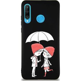 Printify Huawei P30 Lite Soft Premier Kapak Aşk Tasarımlı Silikon Cep Telefonu Kılıfı