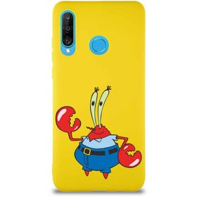 Printify Huawei P30 Lite Soft Premier Kapak Bay Yengeç Tasarımlı Silikon Cep Telefonu Kılıfı