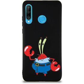 Printify Huawei P30 Lite Soft Premier Kapak Bay Yengeç Tasarımlı Silikon Cep Telefonu Kılıfı