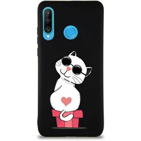 Printify Huawei P30 Lite Soft Premier Kapak Coolcat Tasarımlı Silikon Cep Telefonu Kılıfı