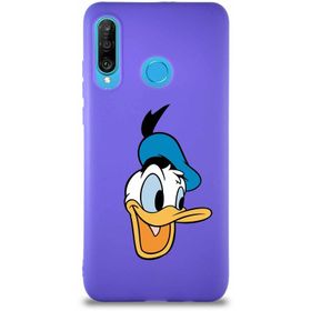 Printify Huawei P30 Lite Soft Premier Kapak Donald Duck-A Tasarımlı Silikon Cep Telefonu Kılıfı