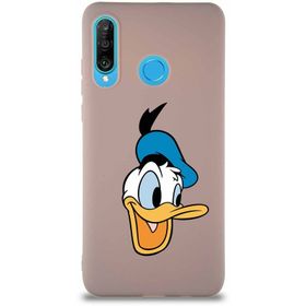 Printify Huawei P30 Lite Soft Premier Kapak Donald Duck-A Tasarımlı Silikon Cep Telefonu Kılıfı