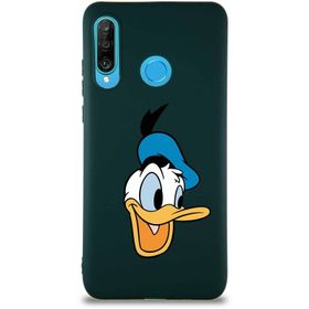 Printify Huawei P30 Lite Soft Premier Kapak Donald Duck-A Tasarımlı Silikon Cep Telefonu Kılıfı