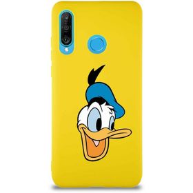 Printify Huawei P30 Lite Soft Premier Kapak Donald Duck-A Tasarımlı Silikon Cep Telefonu Kılıfı