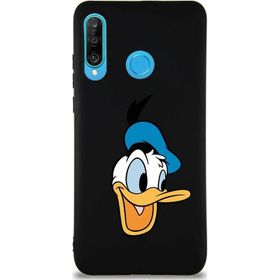 Printify Huawei P30 Lite Soft Premier Kapak Donald Duck-A Tasarımlı Silikon Cep Telefonu Kılıfı