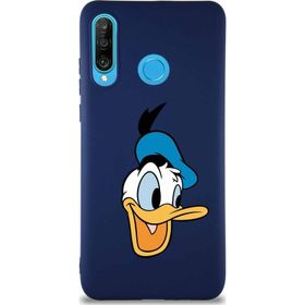 Printify Huawei P30 Lite Soft Premier Kapak Donald Duck-A Tasarımlı Silikon Cep Telefonu Kılıfı