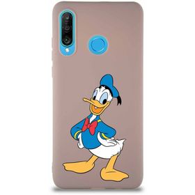 Printify Huawei P30 Lite Soft Premier Kapak Donald Duck-C Tasarımlı Silikon Cep Telefonu Kılıfı
