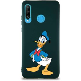 Printify Huawei P30 Lite Soft Premier Kapak Donald Duck-C Tasarımlı Silikon Cep Telefonu Kılıfı
