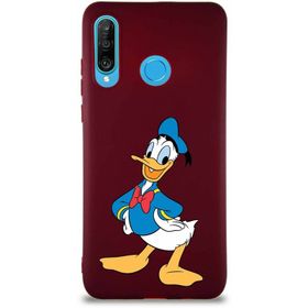 Printify Huawei P30 Lite Soft Premier Kapak Donald Duck-C Tasarımlı Silikon Cep Telefonu Kılıfı