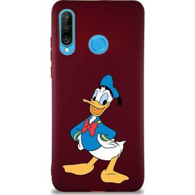 Printify Huawei P30 Lite Soft Premier Kapak Donald Duck-C Tasarımlı Silikon Cep Telefonu Kılıfı