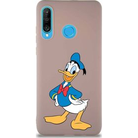 Printify Huawei P30 Lite Soft Premier Kapak Donald Duck-C Tasarımlı Silikon Cep Telefonu Kılıfı