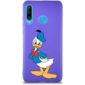 Printify Huawei P30 Lite Soft Premier Kapak Donald Duck-D Tasarımlı Silikon Cep Telefonu Kılıfı