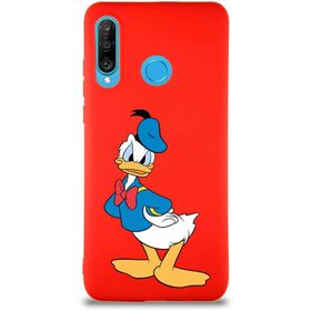 Printify Huawei P30 Lite Soft Premier Kapak Donald Duck-D Tasarımlı Silikon Cep Telefonu Kılıfı