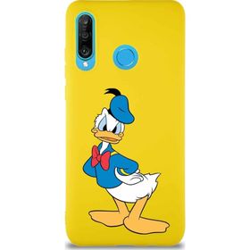 Printify Huawei P30 Lite Soft Premier Kapak Donald Duck-D Tasarımlı Silikon Cep Telefonu Kılıfı