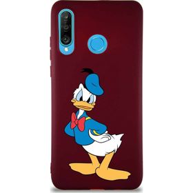 Printify Huawei P30 Lite Soft Premier Kapak Donald Duck-D Tasarımlı Silikon Cep Telefonu Kılıfı