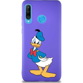 Printify Huawei P30 Lite Soft Premier Kapak Donald Duck-D Tasarımlı Silikon Cep Telefonu Kılıfı