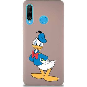 Printify Huawei P30 Lite Soft Premier Kapak Donald Duck-D Tasarımlı Silikon Cep Telefonu Kılıfı