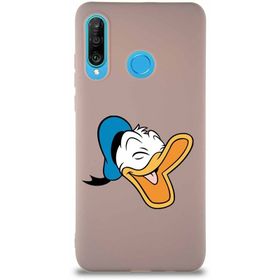 Printify Huawei P30 Lite Soft Premier Kapak Donald Duck-E Tasarımlı Silikon Cep Telefonu Kılıfı