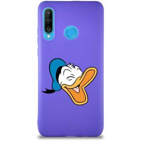 Printify Huawei P30 Lite Soft Premier Kapak Donald Duck-E Tasarımlı Silikon Cep Telefonu Kılıfı