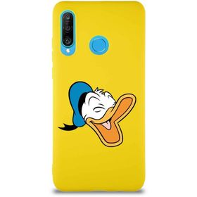Printify Huawei P30 Lite Soft Premier Kapak Donald Duck-E Tasarımlı Silikon Cep Telefonu Kılıfı